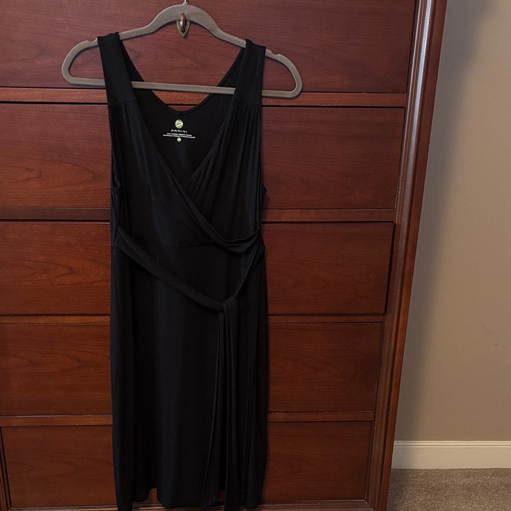 Dakini Elegant Black Midi Dress